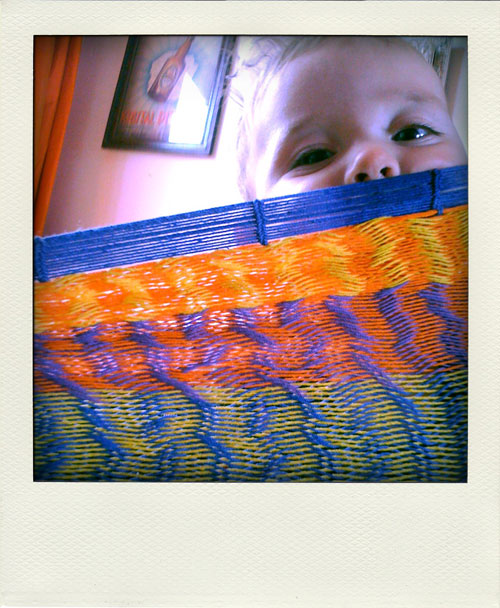 Kiki poseert in de hangmat